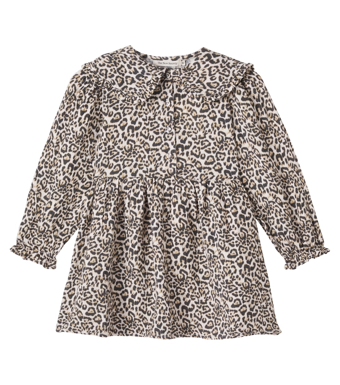Nelia leopard-print cotton gauze dress | The New Society