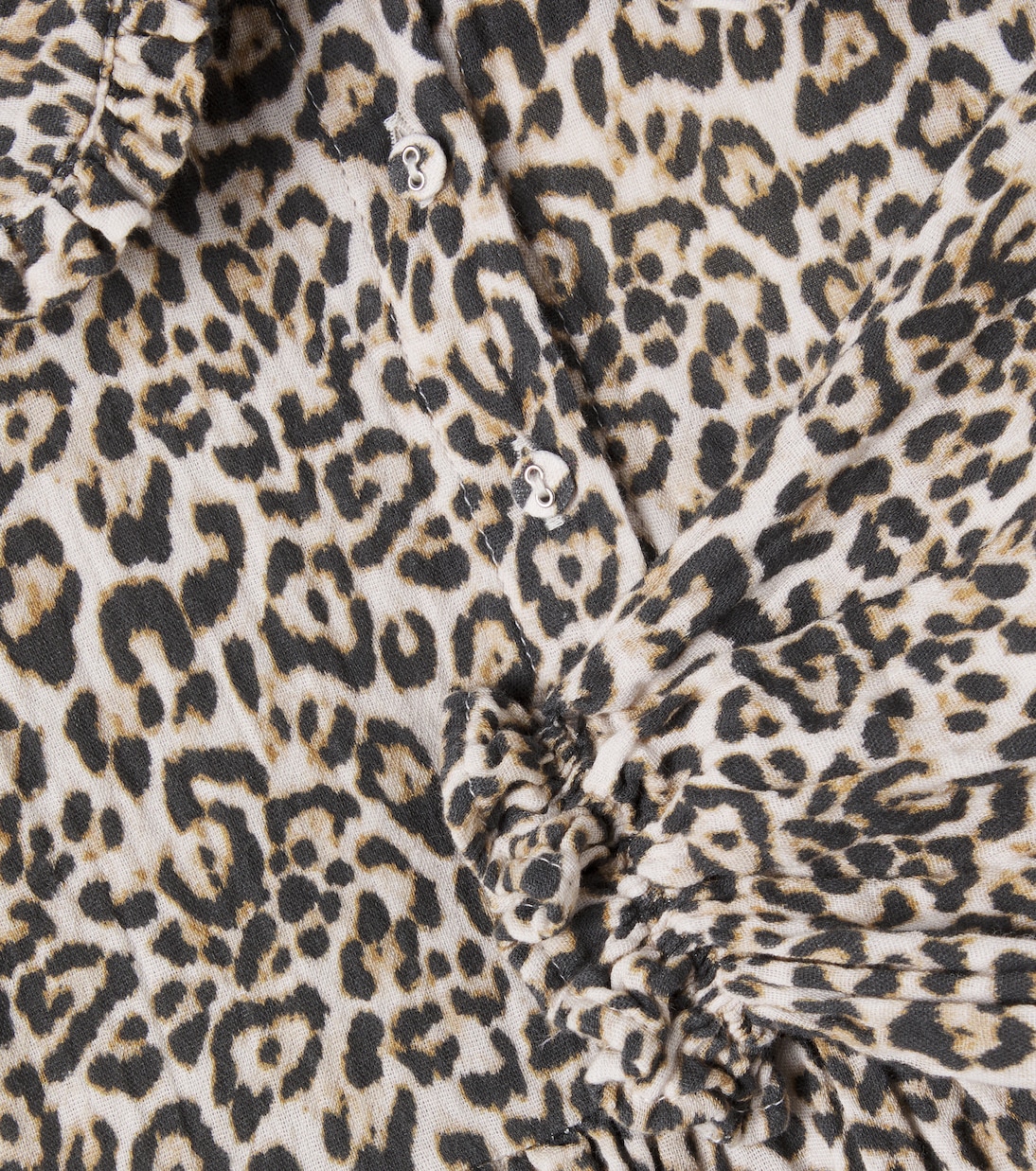 Nelia leopard-print cotton gauze dress | The New Society