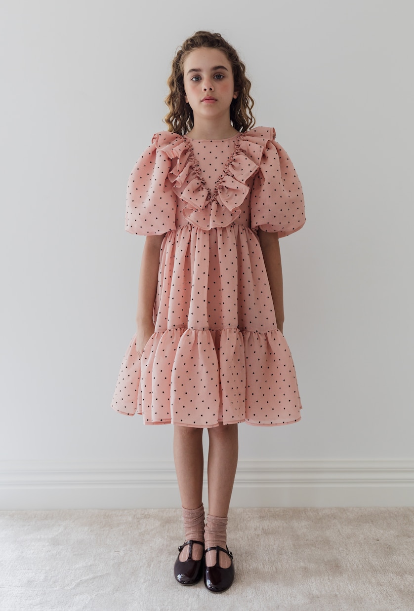 Ruffled polka-dot dress | Petite Amalie  