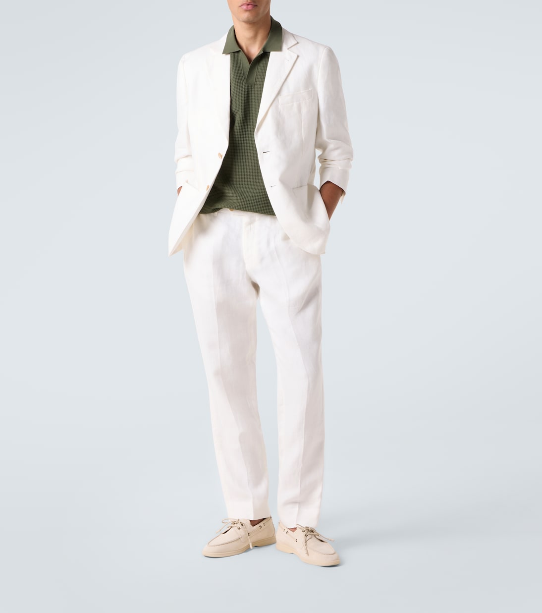 Roddy waffle-knit polo shirt | Orlebar Brown