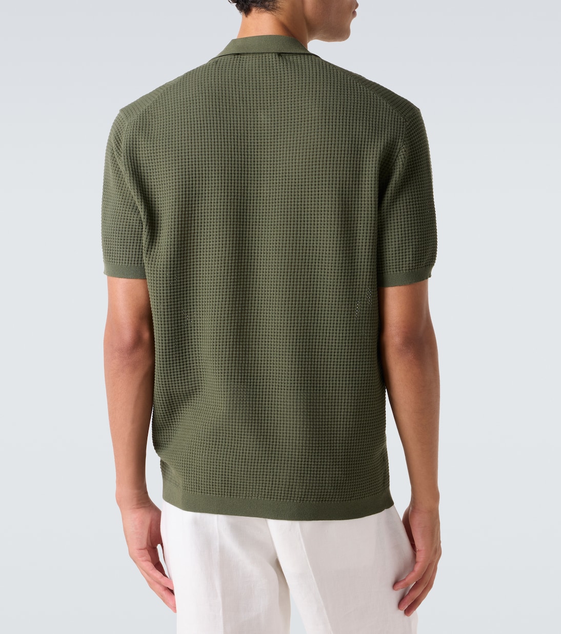 Roddy waffle-knit polo shirt | Orlebar Brown