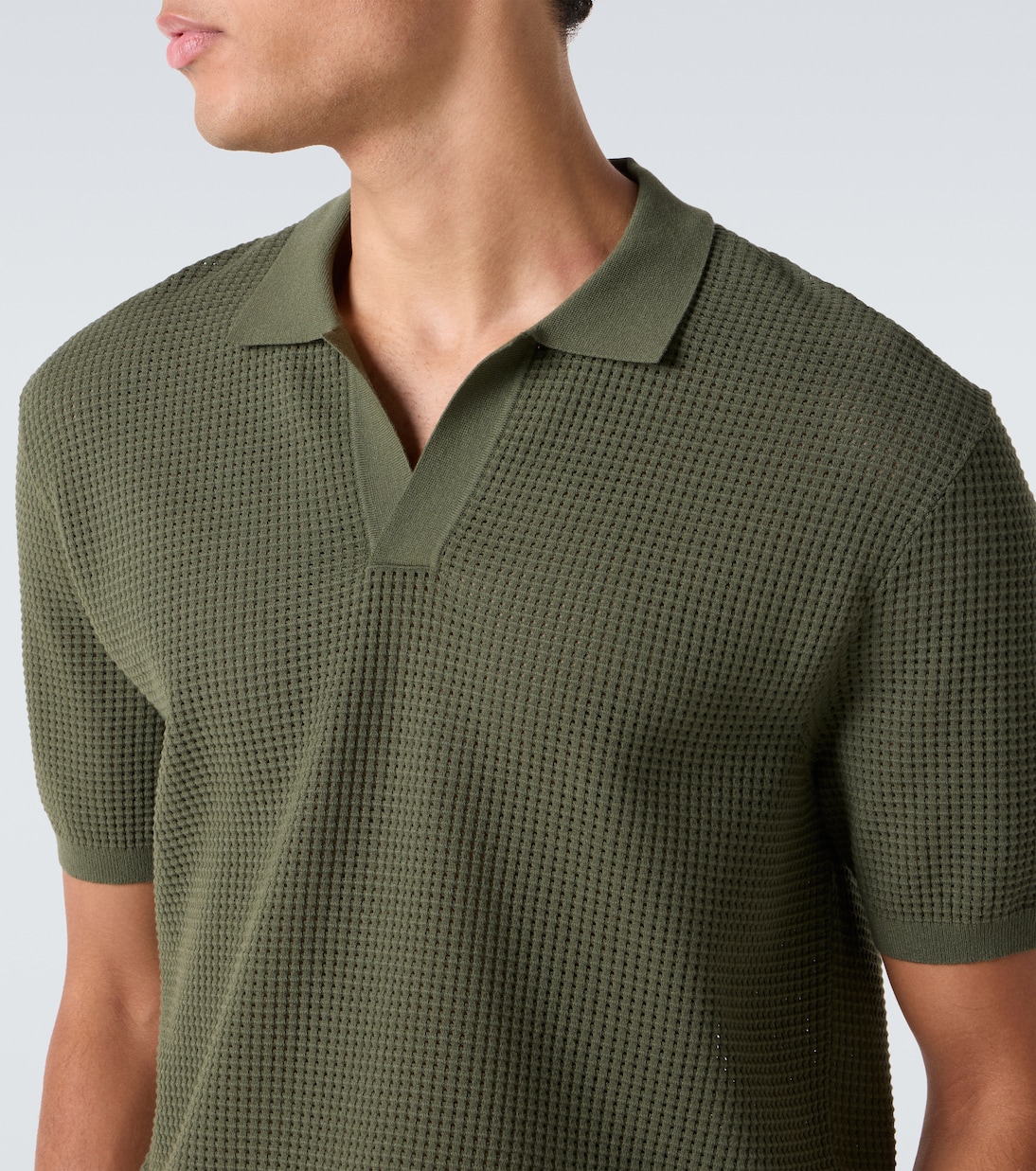 Roddy waffle-knit polo shirt | Orlebar Brown