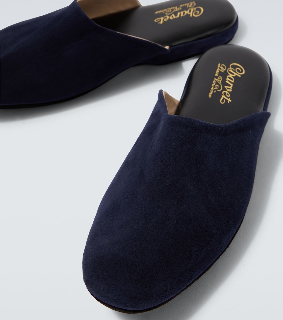 Leather-lined suede slippers | Charvet