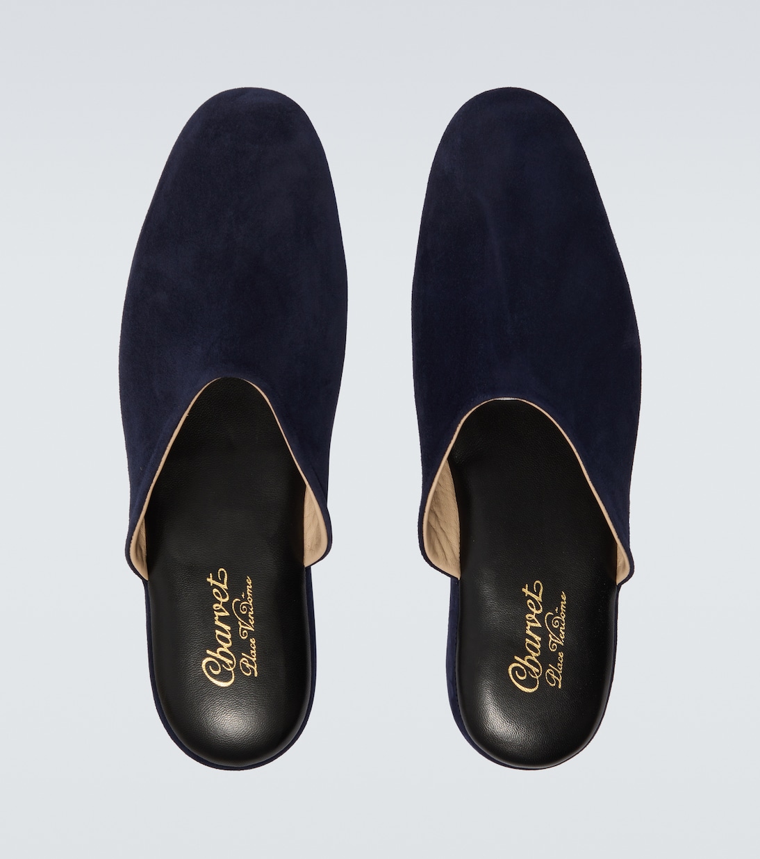 Leather-lined suede slippers | Charvet