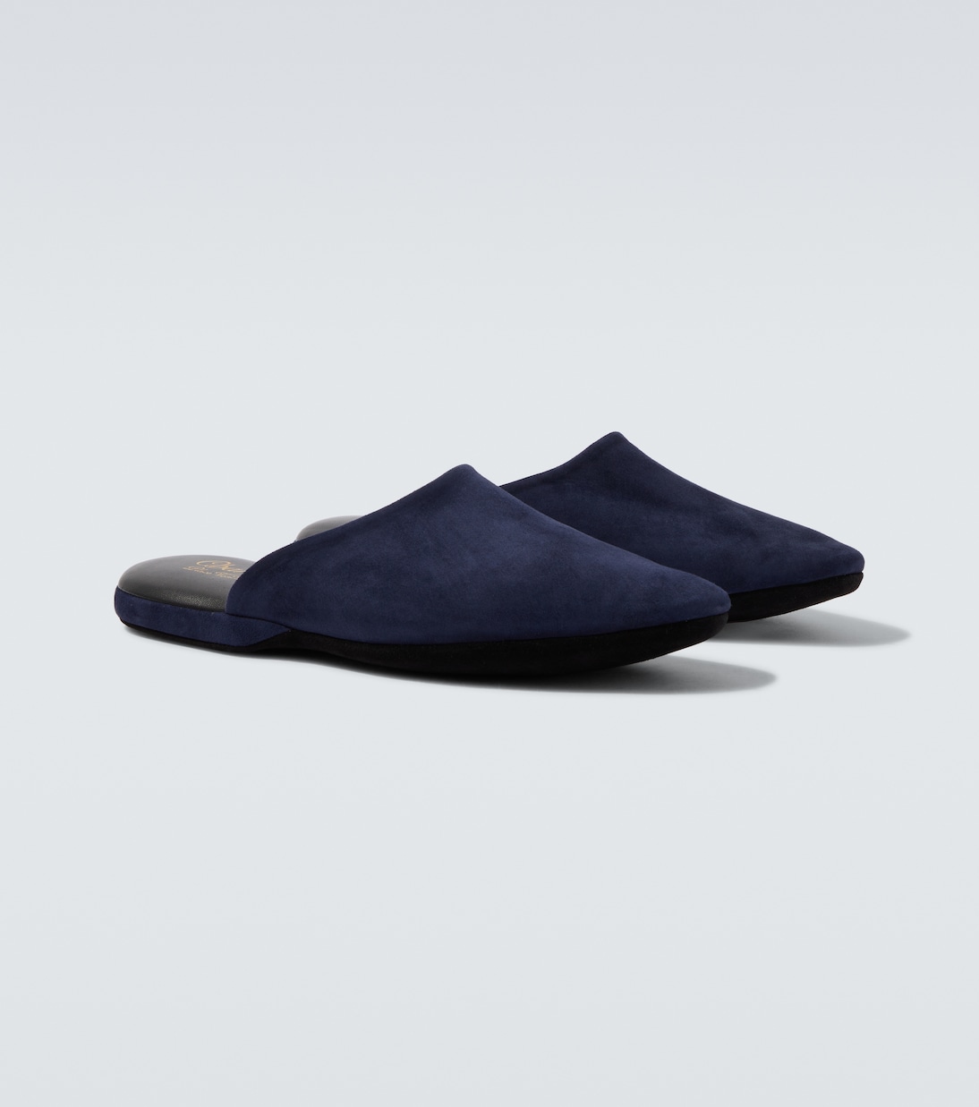 Leather-lined suede slippers | Charvet