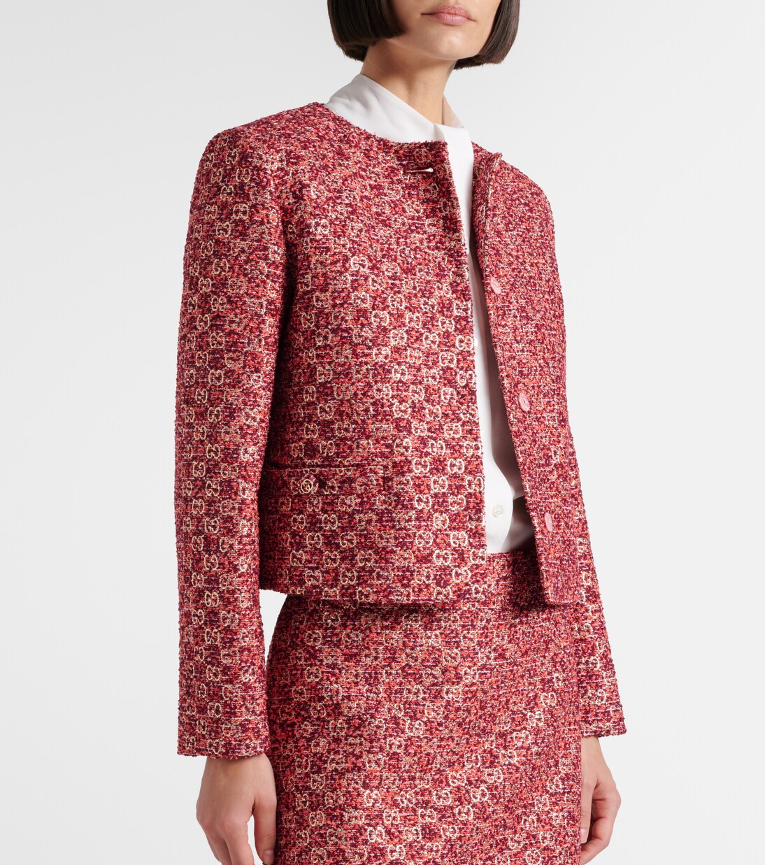 Veste GG en tweed lamé | Gucci