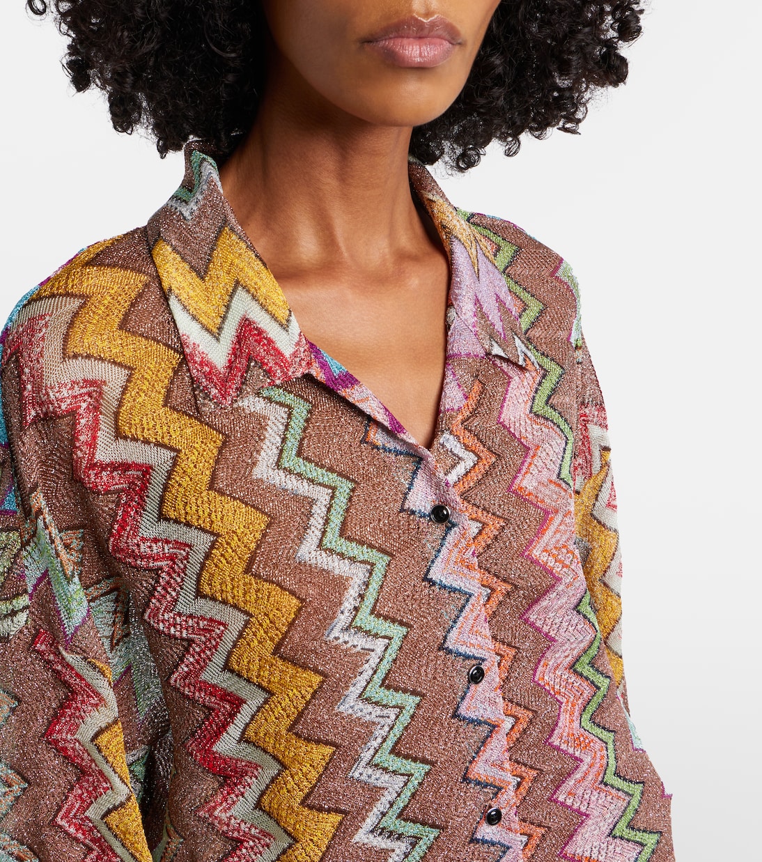 Hemd Zigzag aus Häkelstrick | Missoni