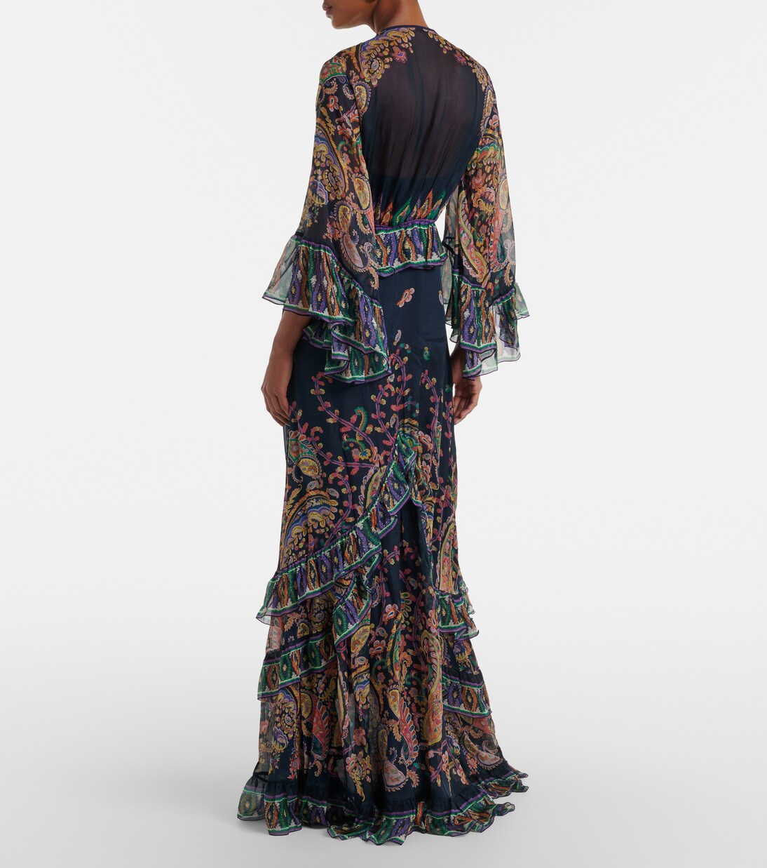 Vestido de fiesta de seda con paisley | Etro