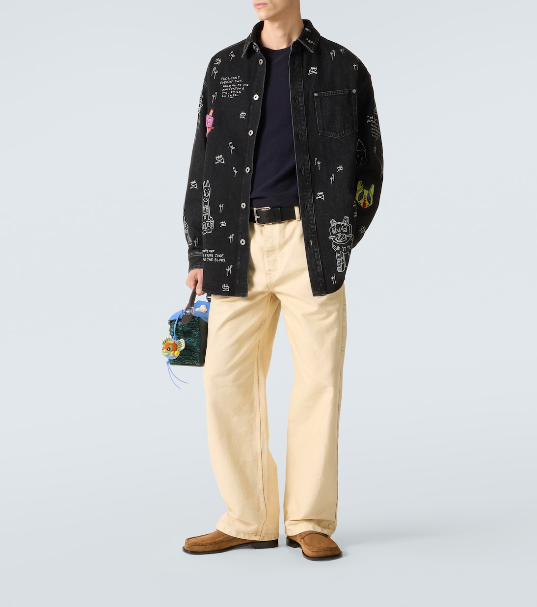 x Louis Wain - Borsa Puzzle Futurist Cat | Loewe