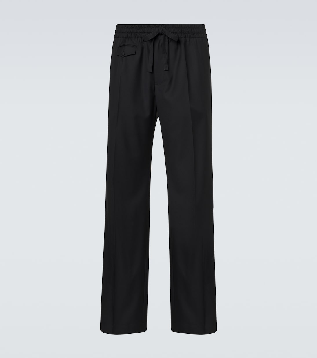 Virgin wool twill wide-leg pants | Dolce&Gabbana