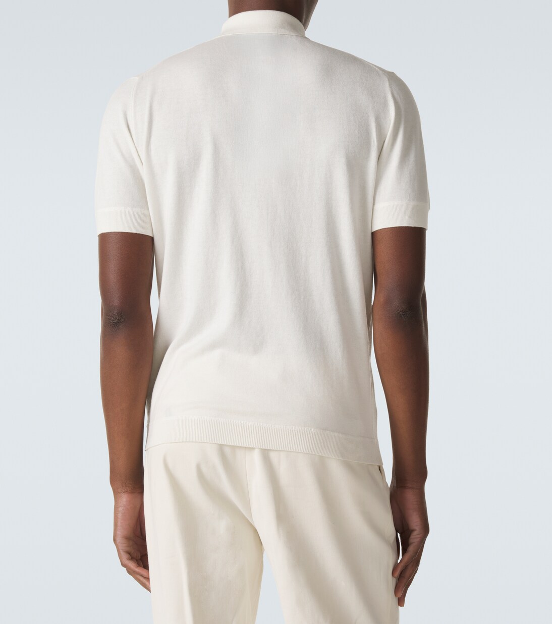 Polohemd aus Baumwolle, Seide und Kaschmir | Allude