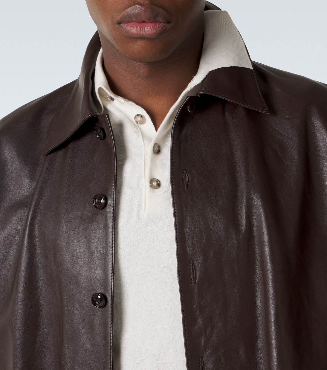 Polohemd aus Baumwolle, Seide und Kaschmir | Allude