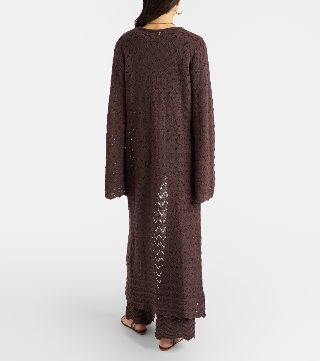 Boha pointelle cotton-blend beach cover-up | Bananhot