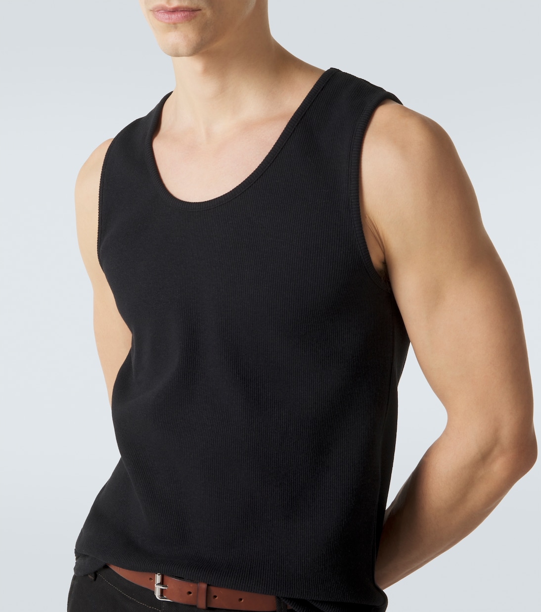 Cotton and linen tank top | Lemaire