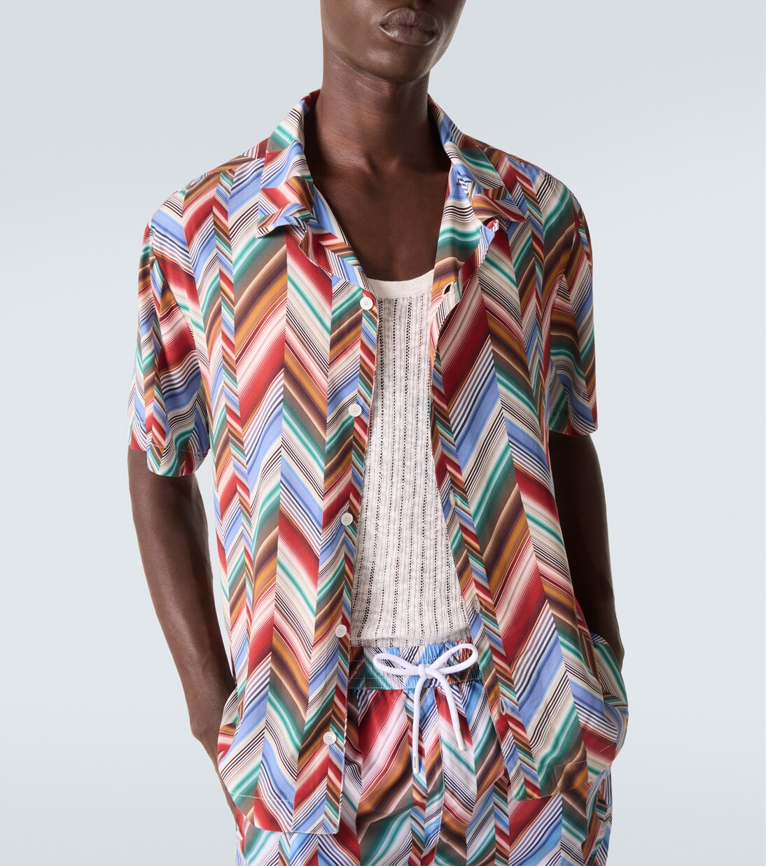 Zigzag bowling shirt | Missoni