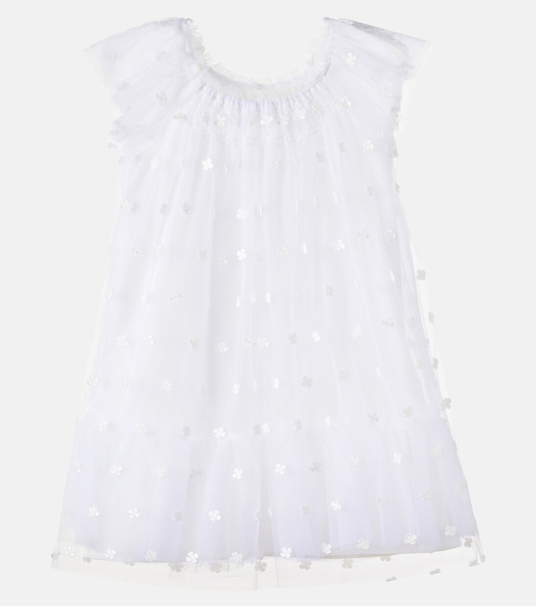 Robe Lisabeth brodée en tulle | Bonpoint