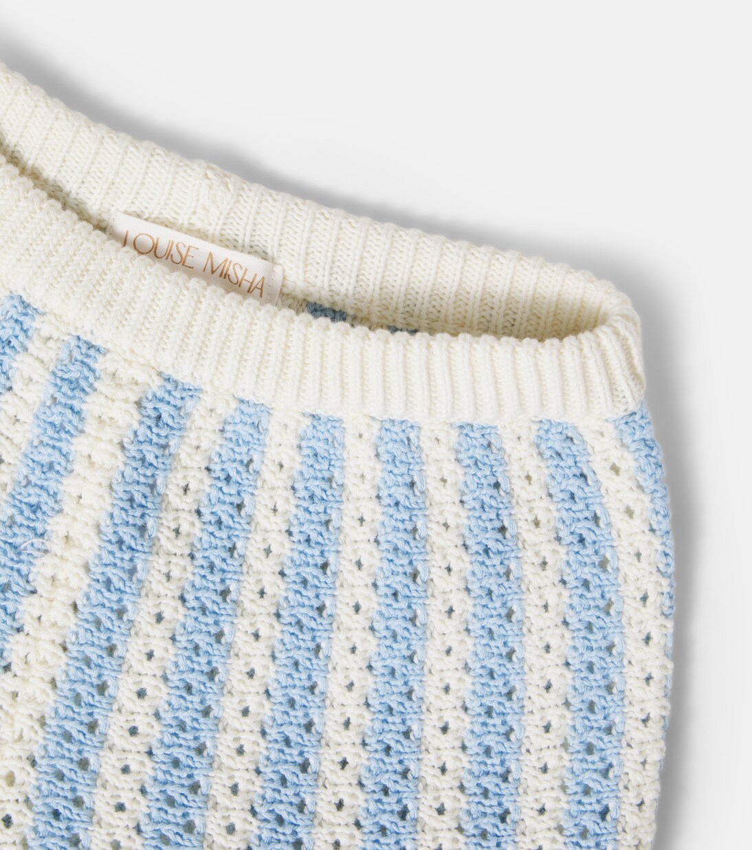 Mekylane crochet striped cotton shorts | Louise Misha