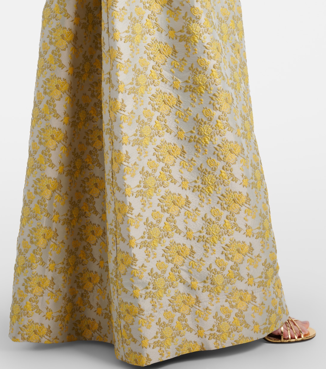 Octavia floral jacquard bustier gown | Simkhai