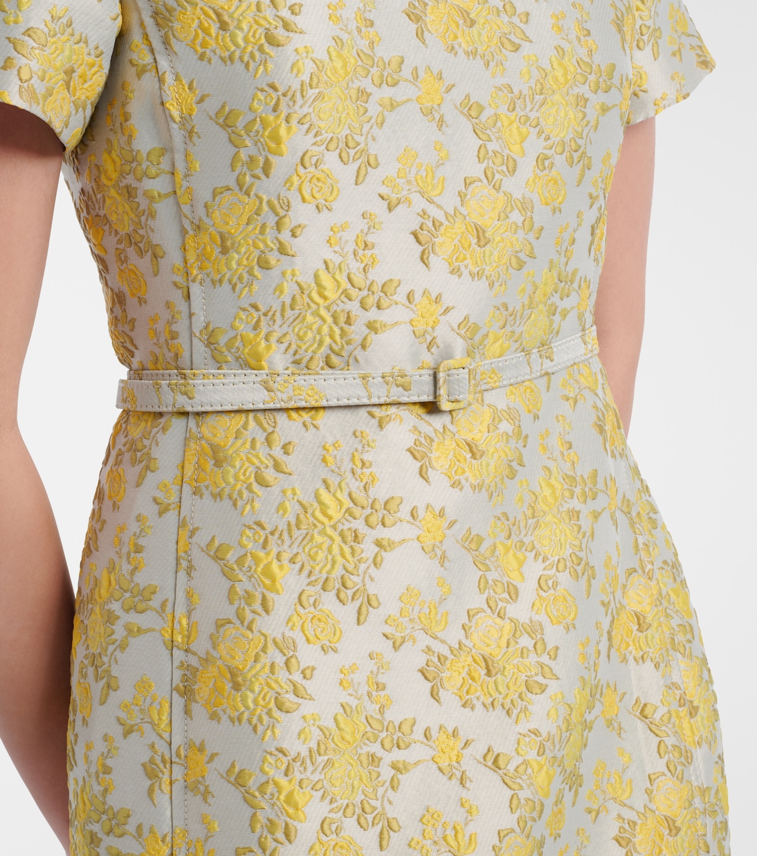Caraline floral jacquard cocktail dress | Simkhai