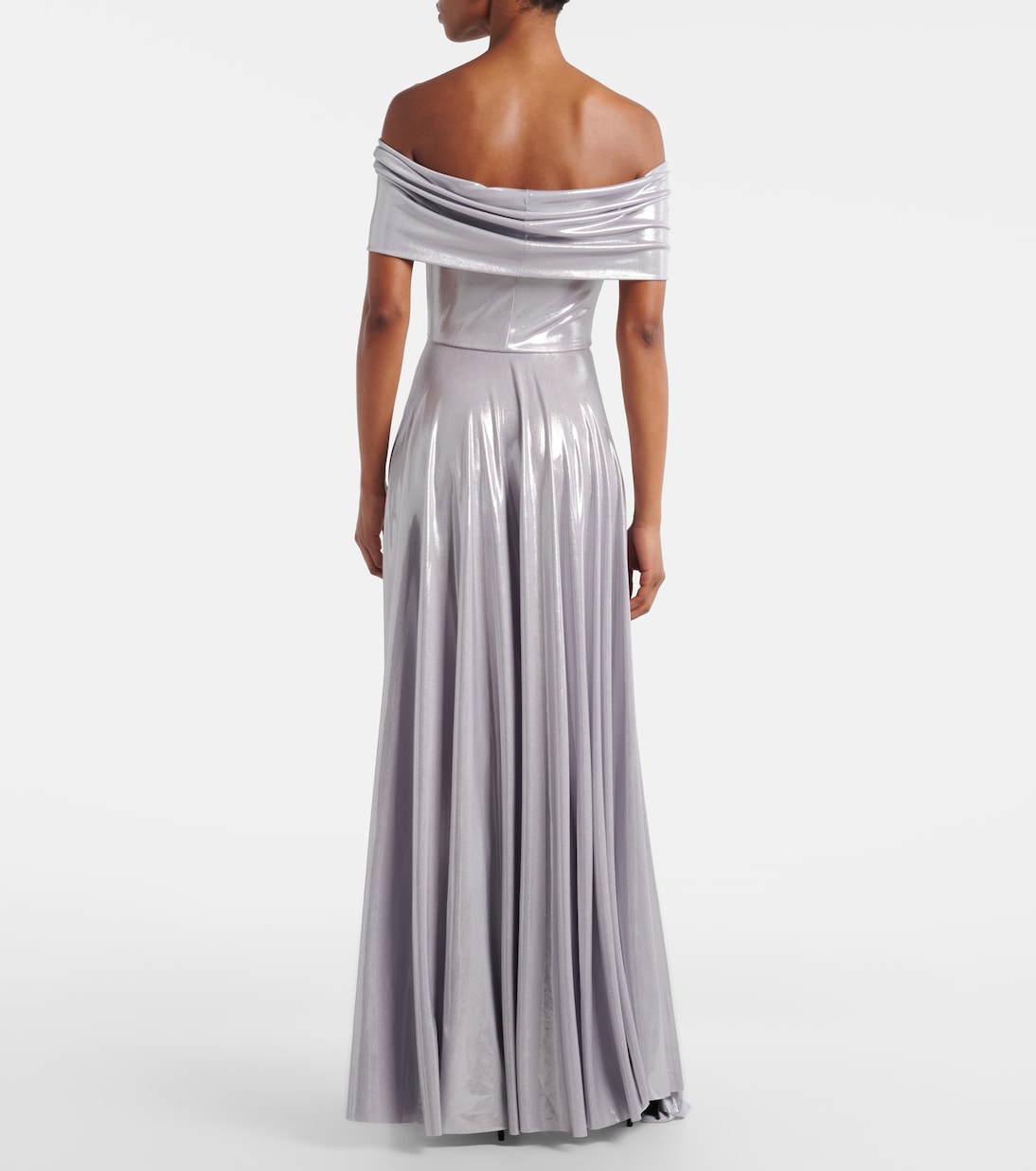 Robe longue à encolure bardot | Norma Kamali