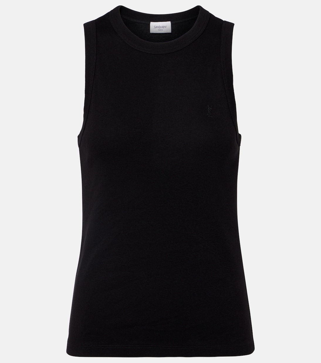 Cassandre ribbed-knit cotton tank top | Saint Laurent