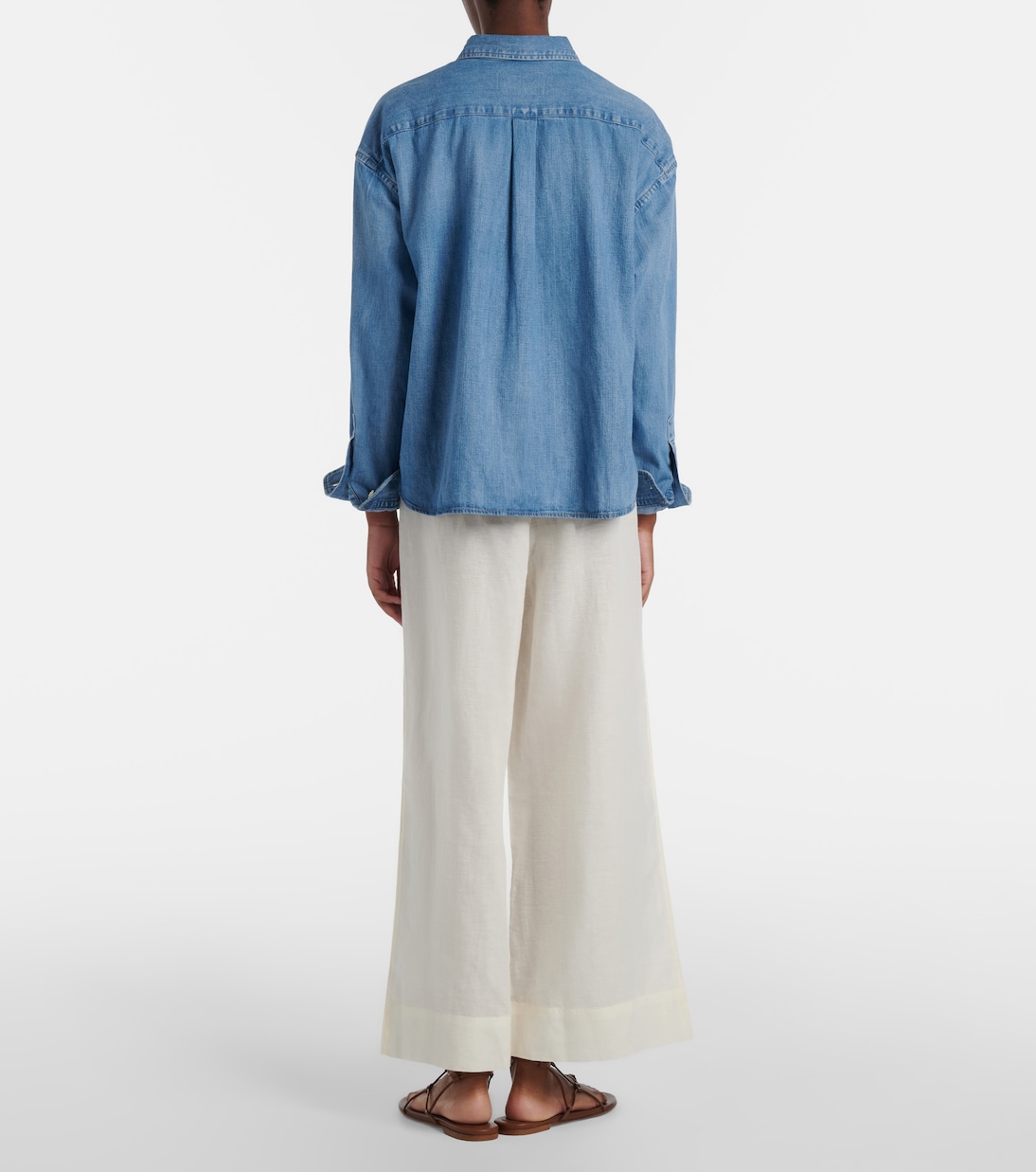 Pantalon ample raccourci en lin et coton | Polo Ralph Lauren