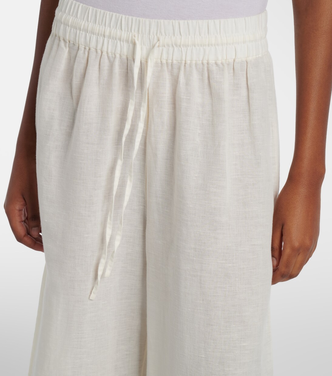 Pantalon ample raccourci en lin et coton | Polo Ralph Lauren