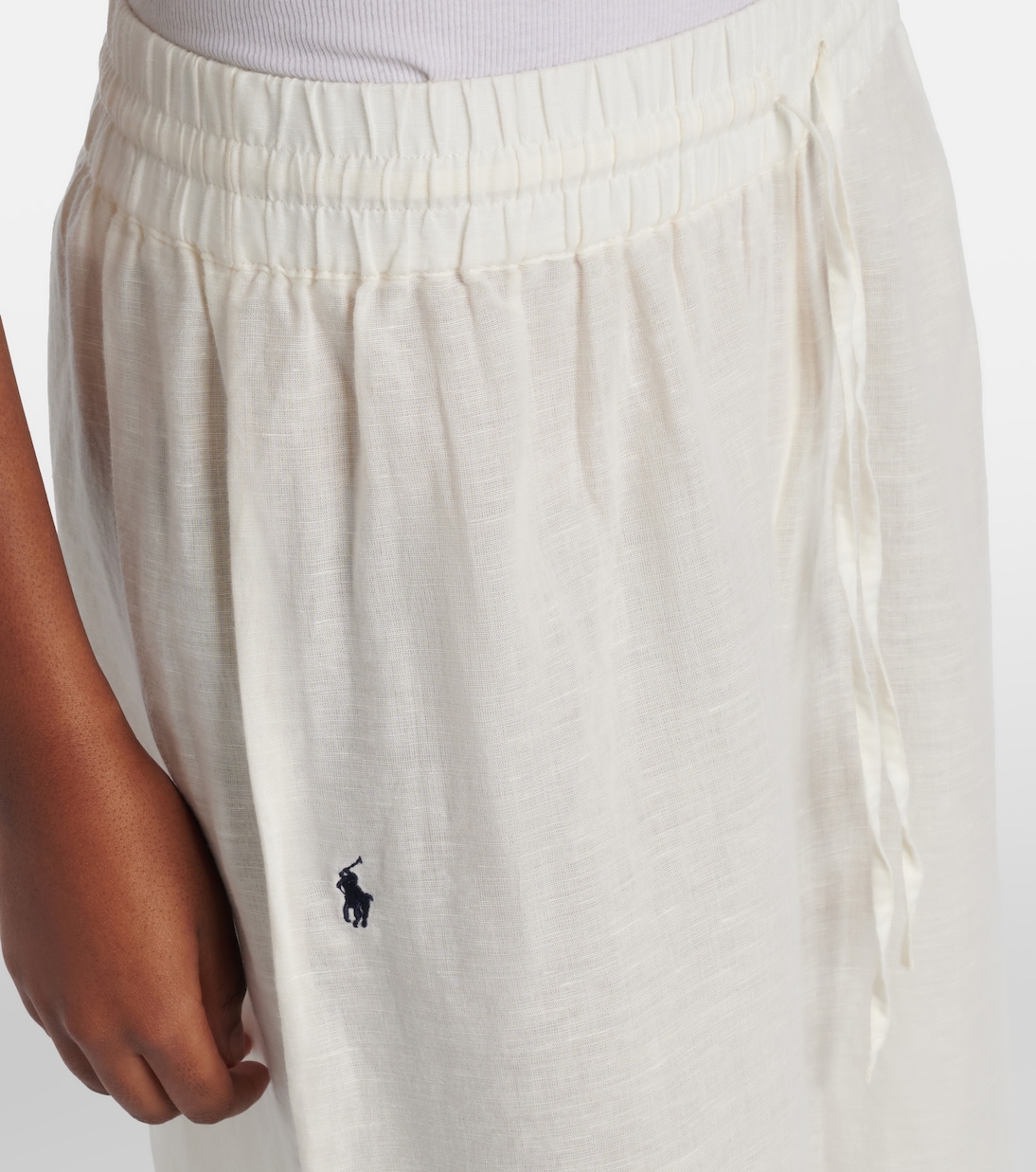 Pantalon ample raccourci en lin et coton | Polo Ralph Lauren