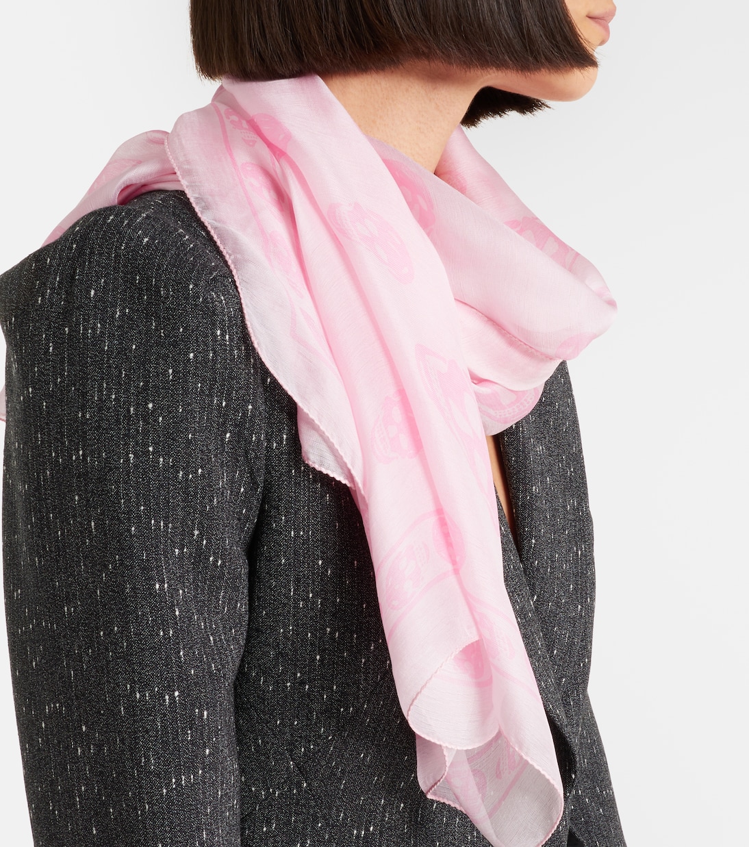 Printed silk scarf | McQueen
