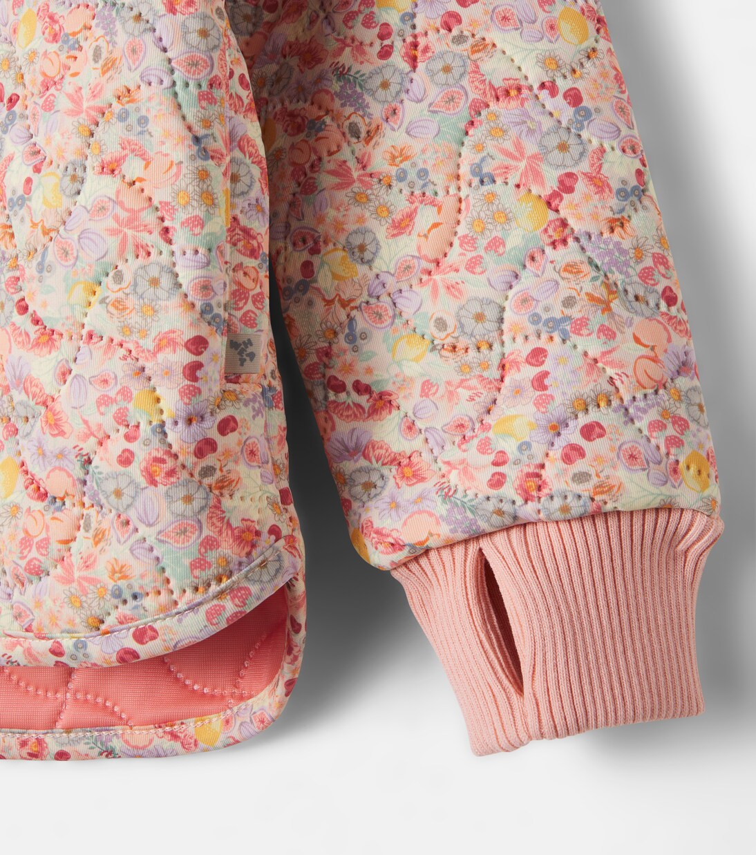 Loui floral quilted jacket | Wheat