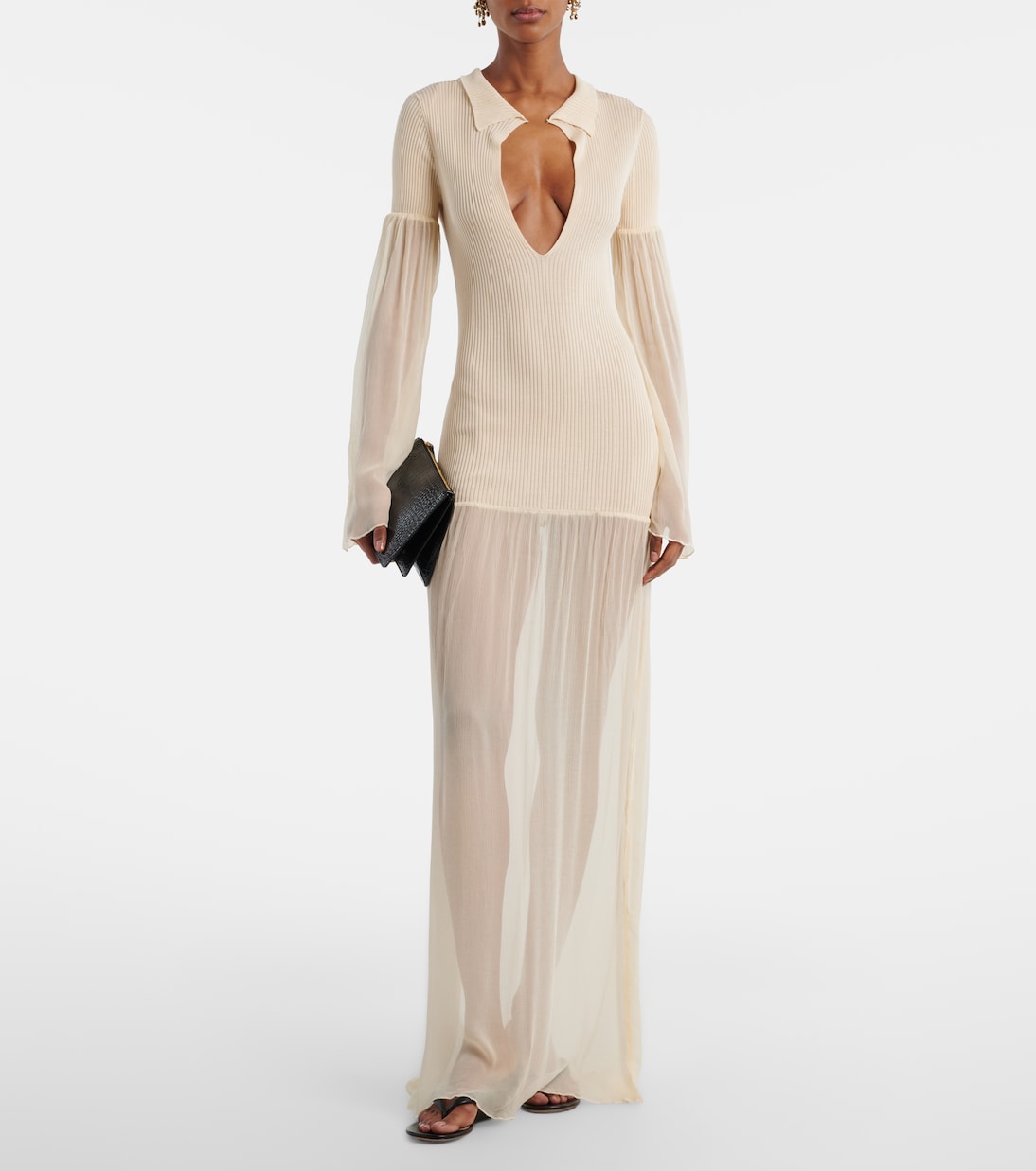 Maxikleid Calla aus Rippstrick | Aya Muse