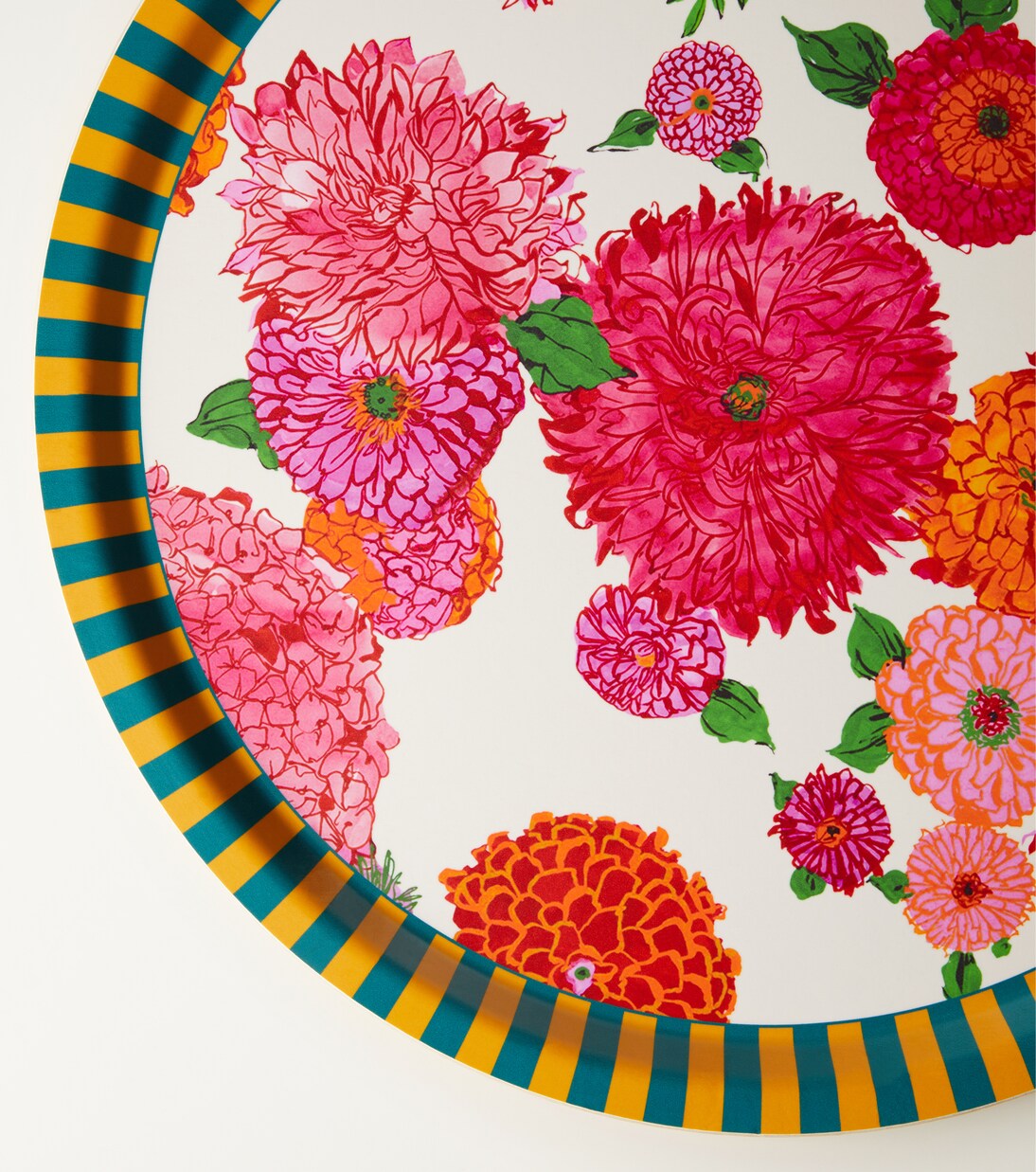 Plateau Bright Blooms imprimé en bouleau | La DoubleJ