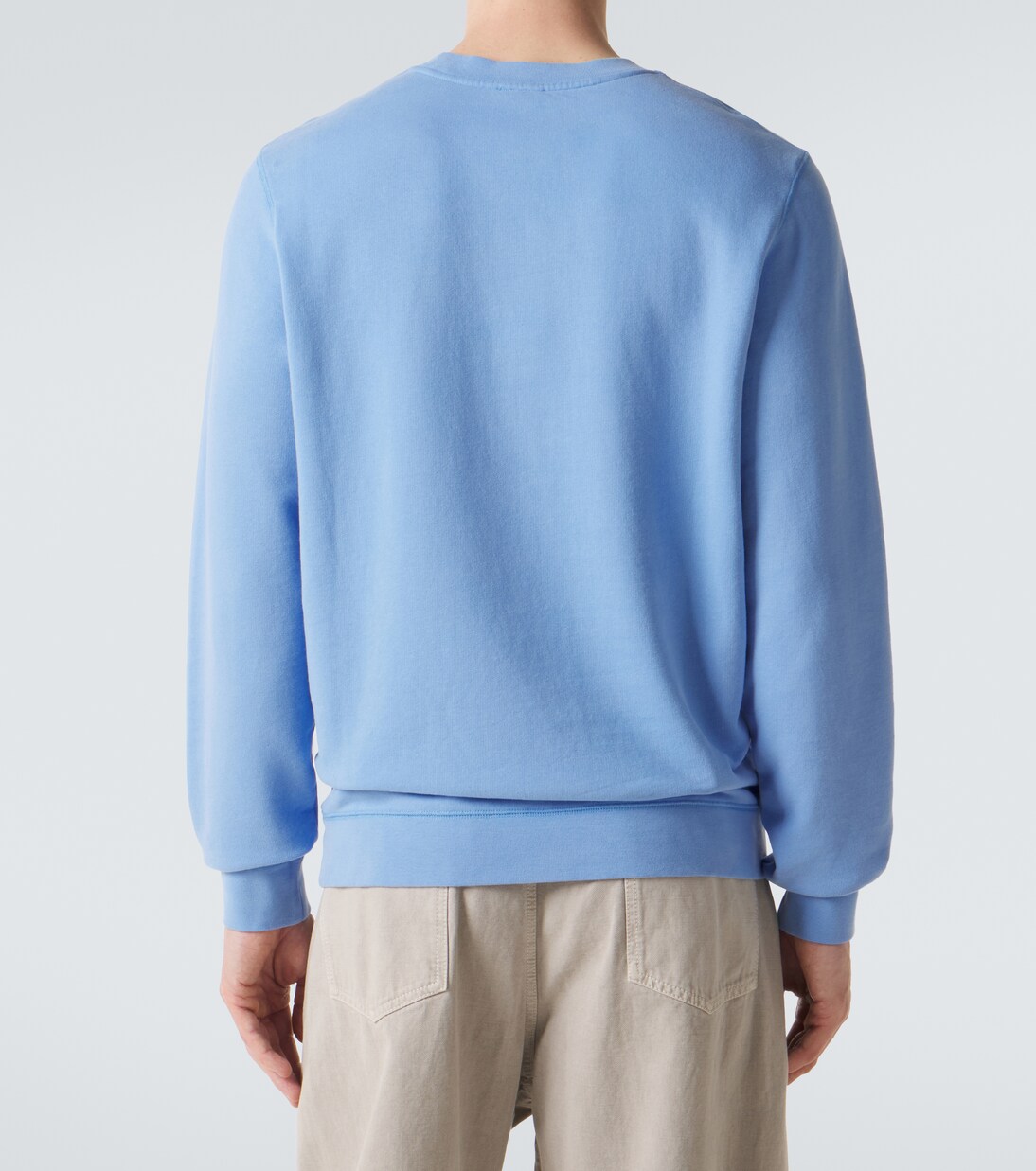Cotton French terry sweatshirt | Sunspel