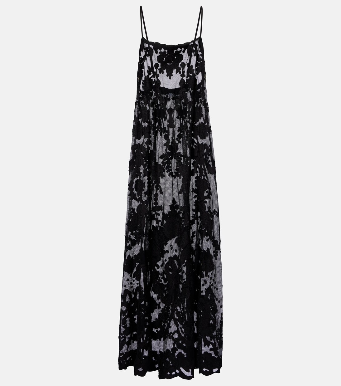 Abito midi in cotone con ricamo | Juliet Dunn