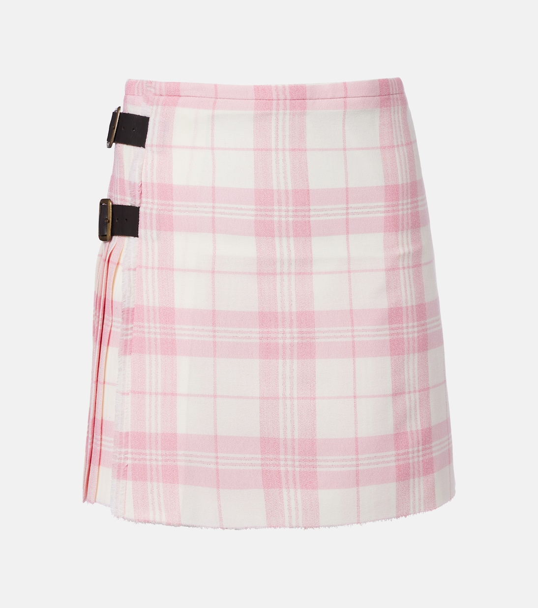 Mini-jupe en laine mélangée à carreaux | Vivienne Westwood