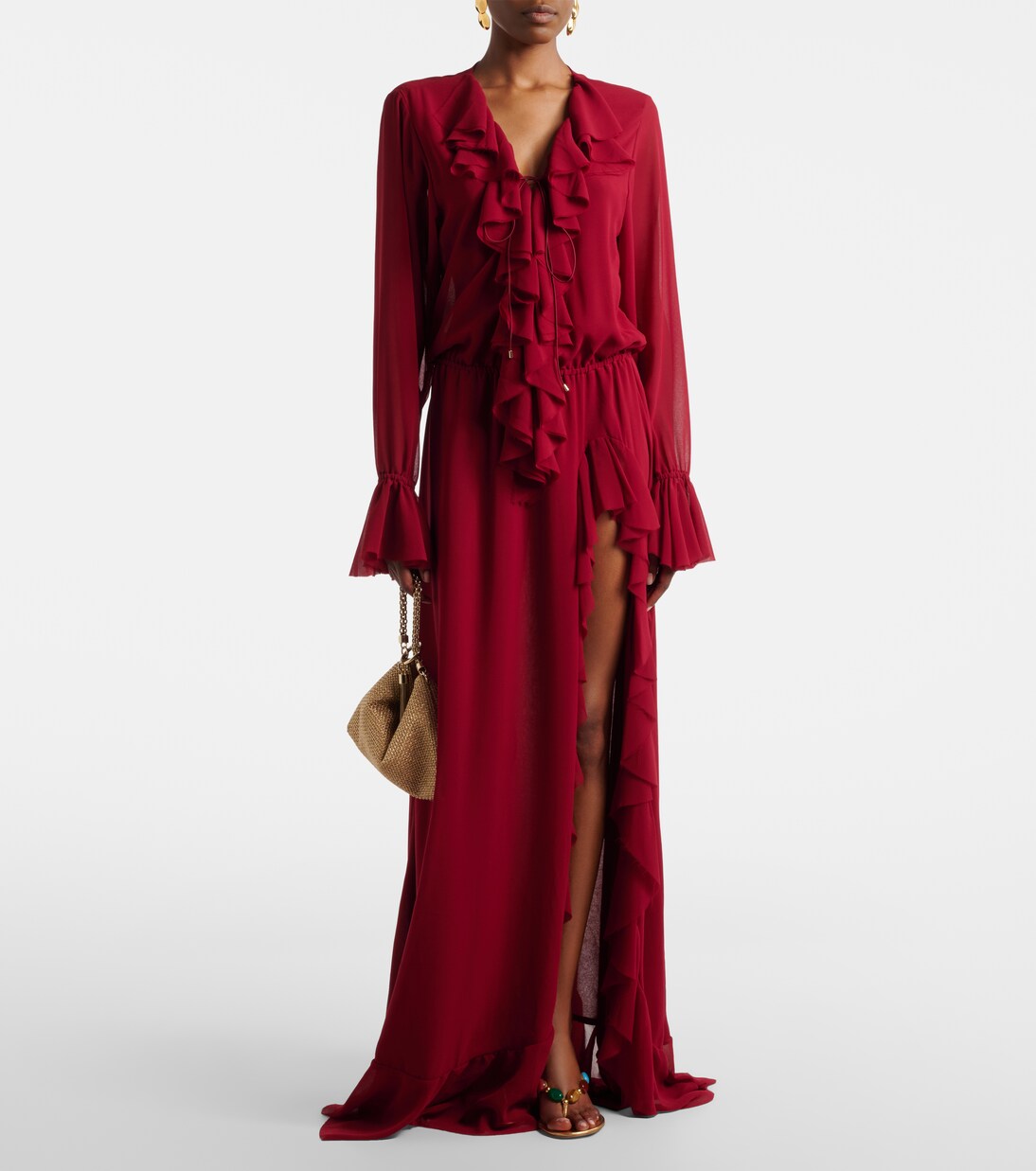 Bellen ruffled maxi dress | Bananhot