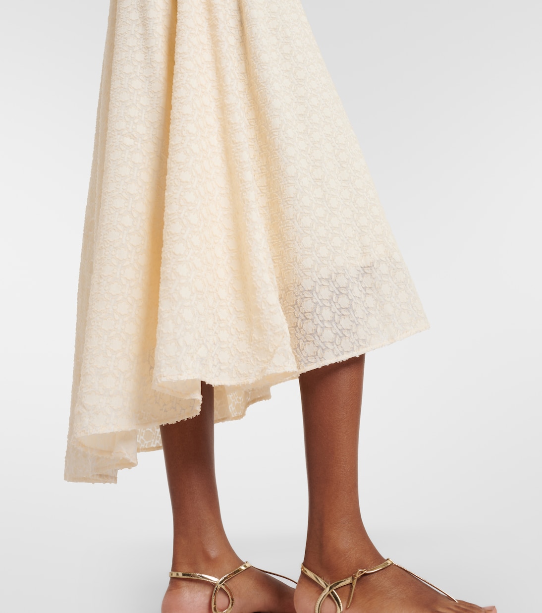 Confidentielle silk and cotton midi dress | Eres