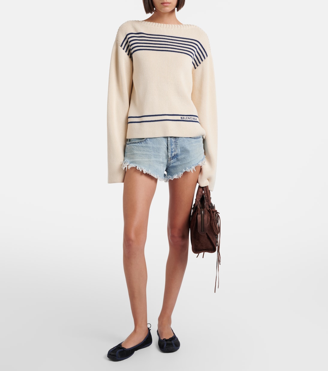 Shopper Le City Small in suede | Balenciaga