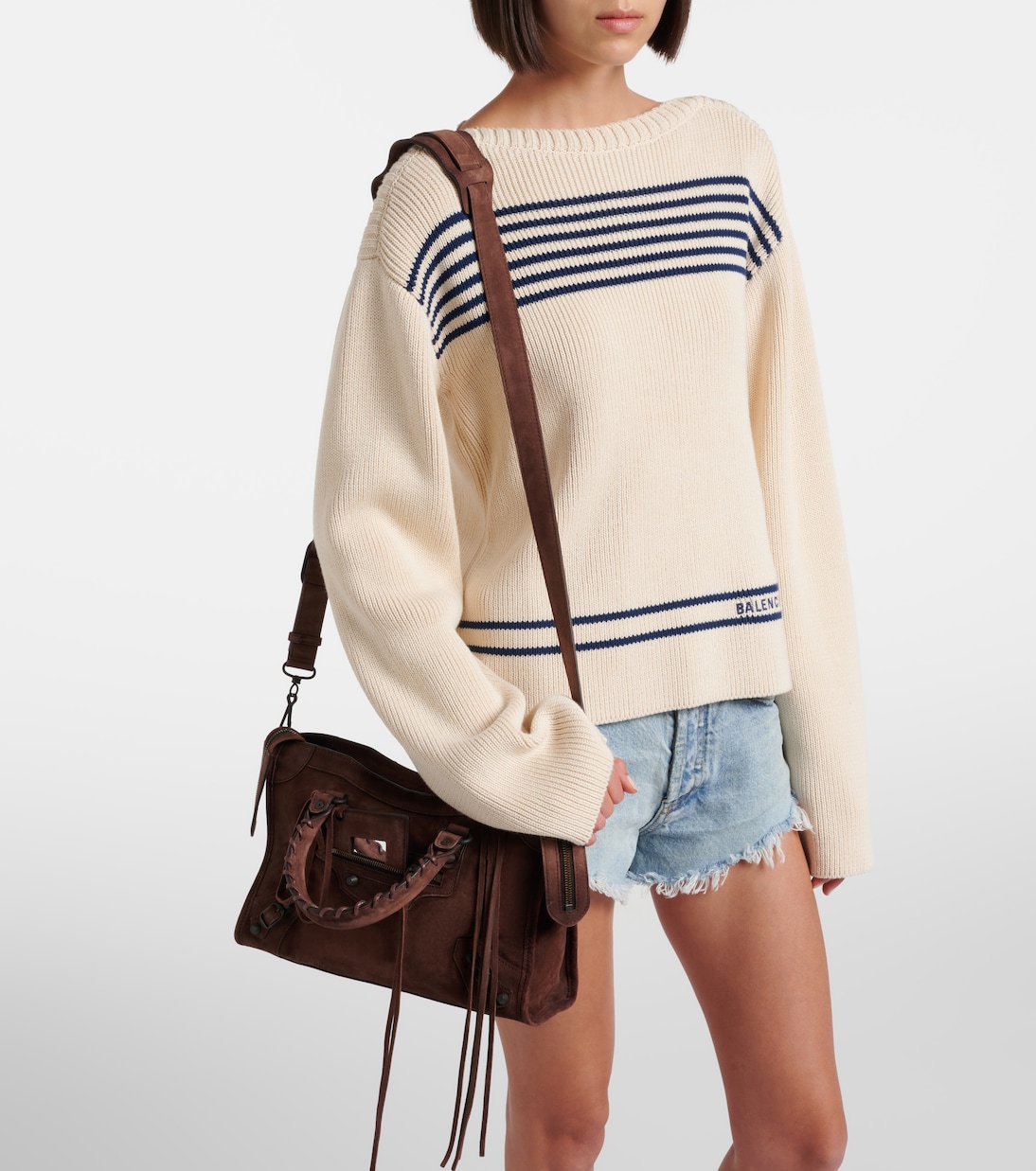 Shopper Le City Small in suede | Balenciaga