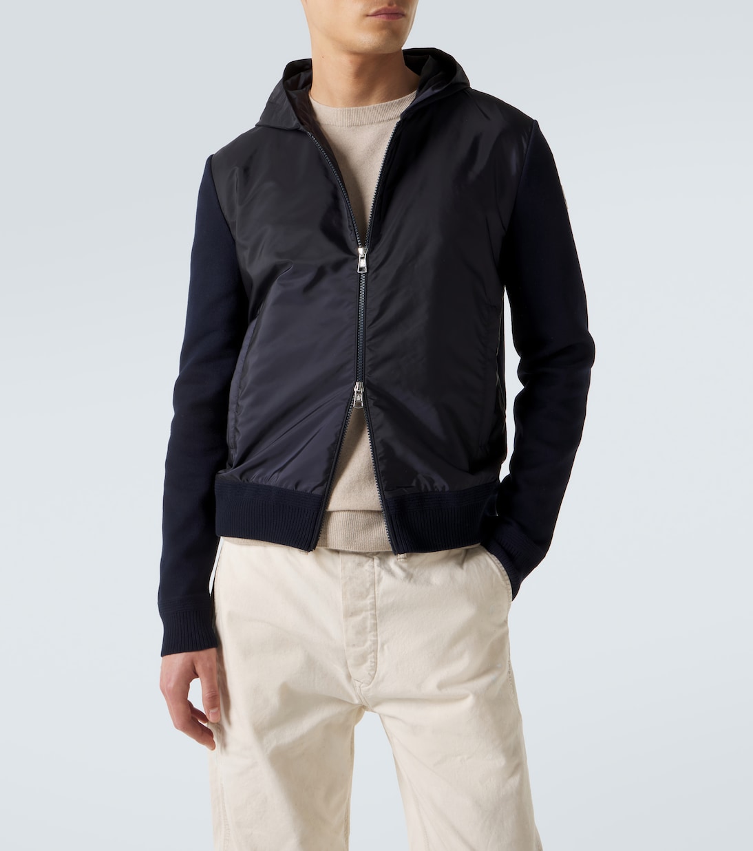 Kapuzenjacke Tricot aus einem Baumwollgemisch | Moncler