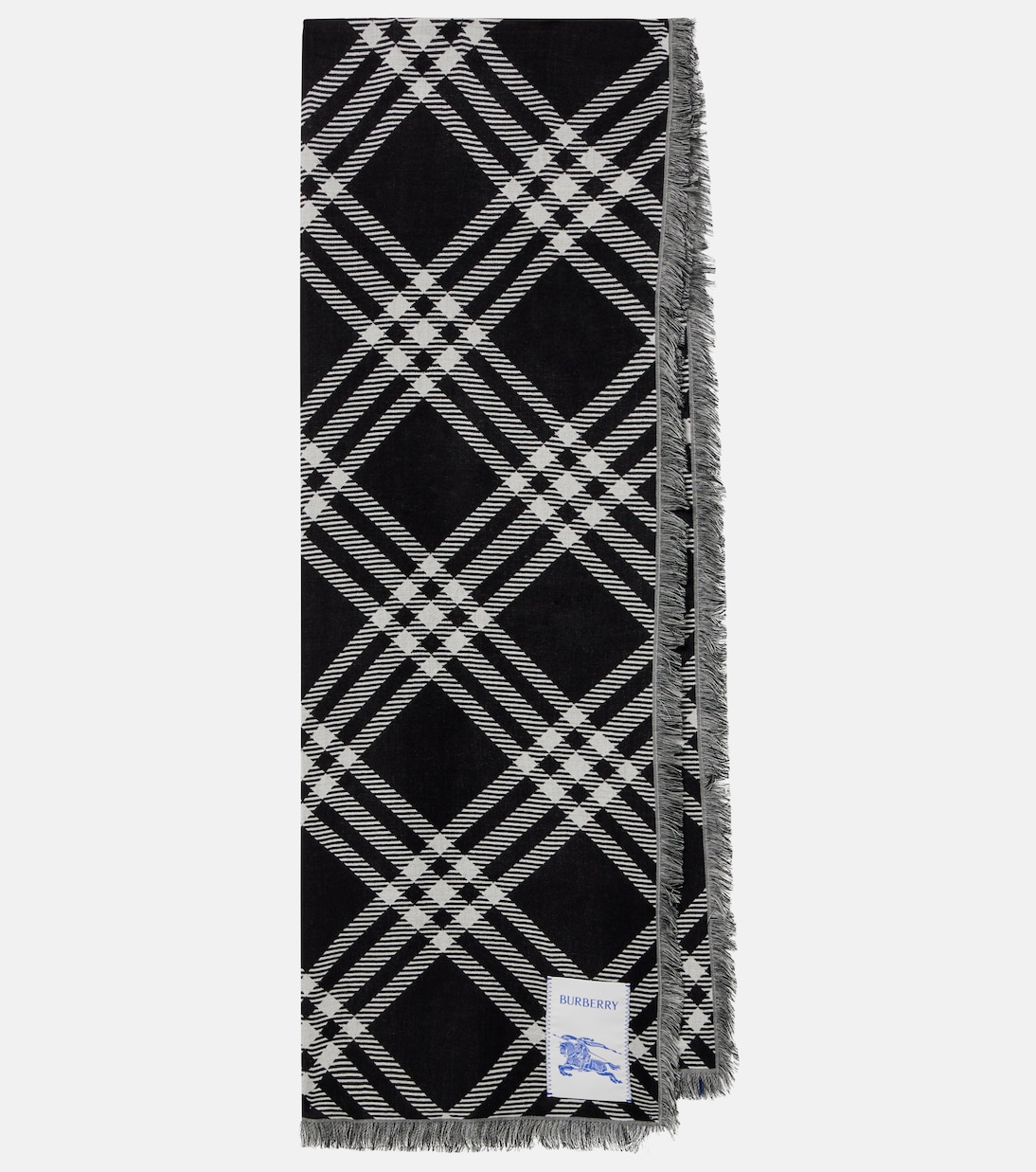 شال من الصوف والحرير Burberry Check | Burberry