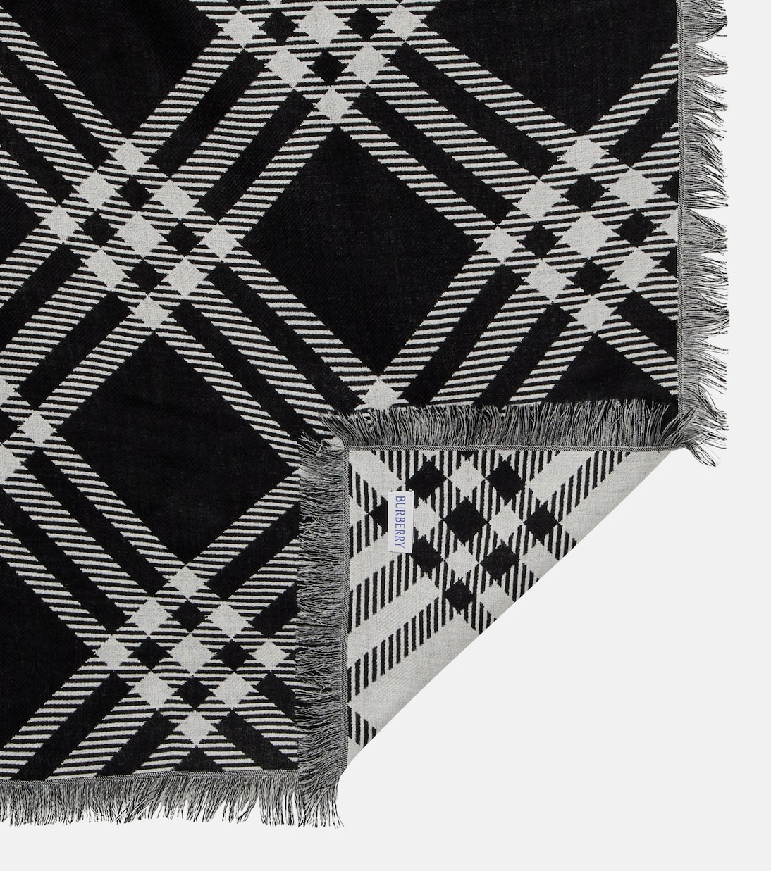 شال من الصوف والحرير Burberry Check | Burberry