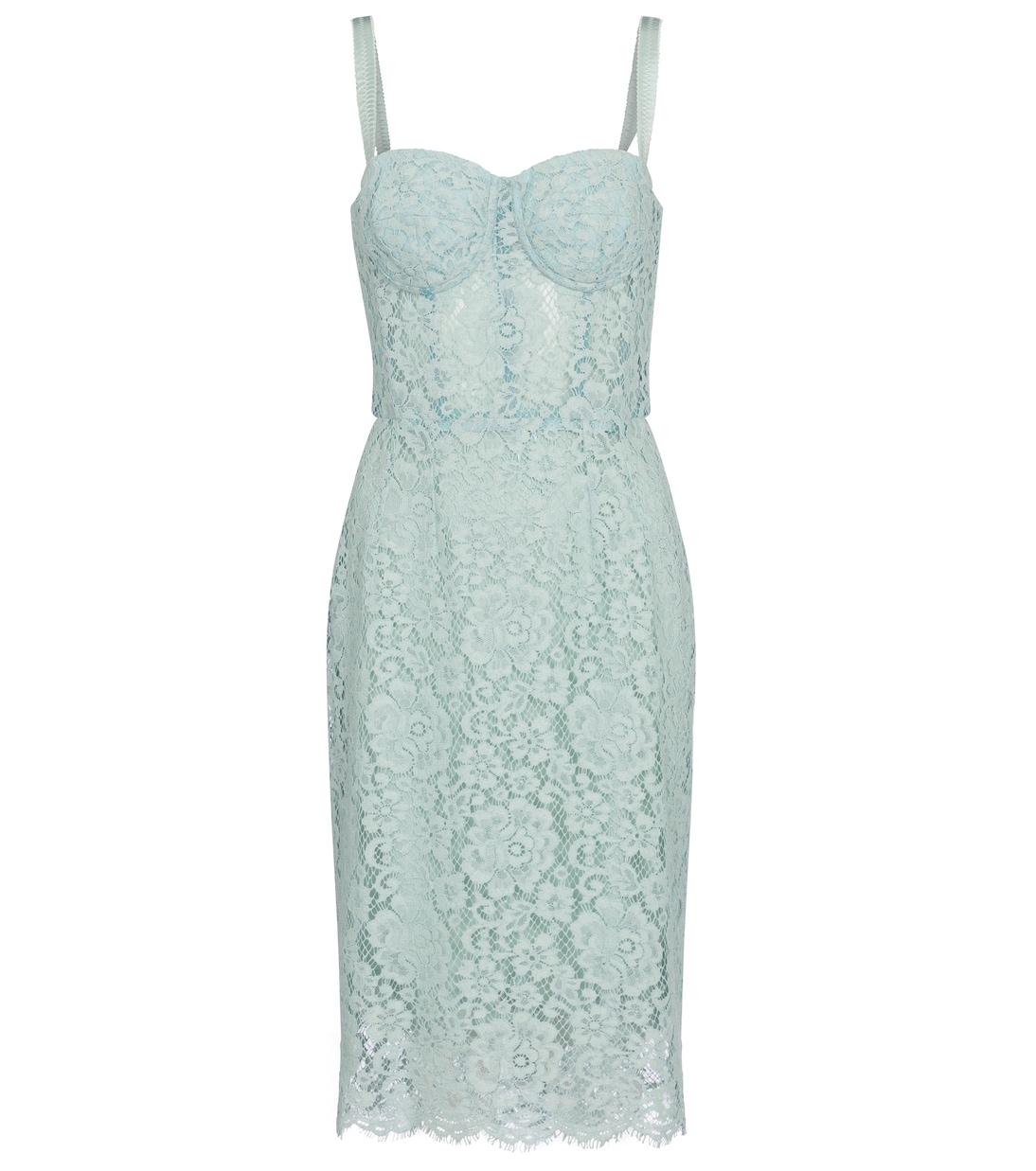 Robe en dentelle de coton mélangé | Dolce&Gabbana