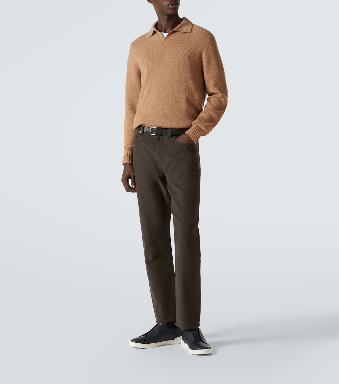 Triple Stitch leather sneakers | Zegna