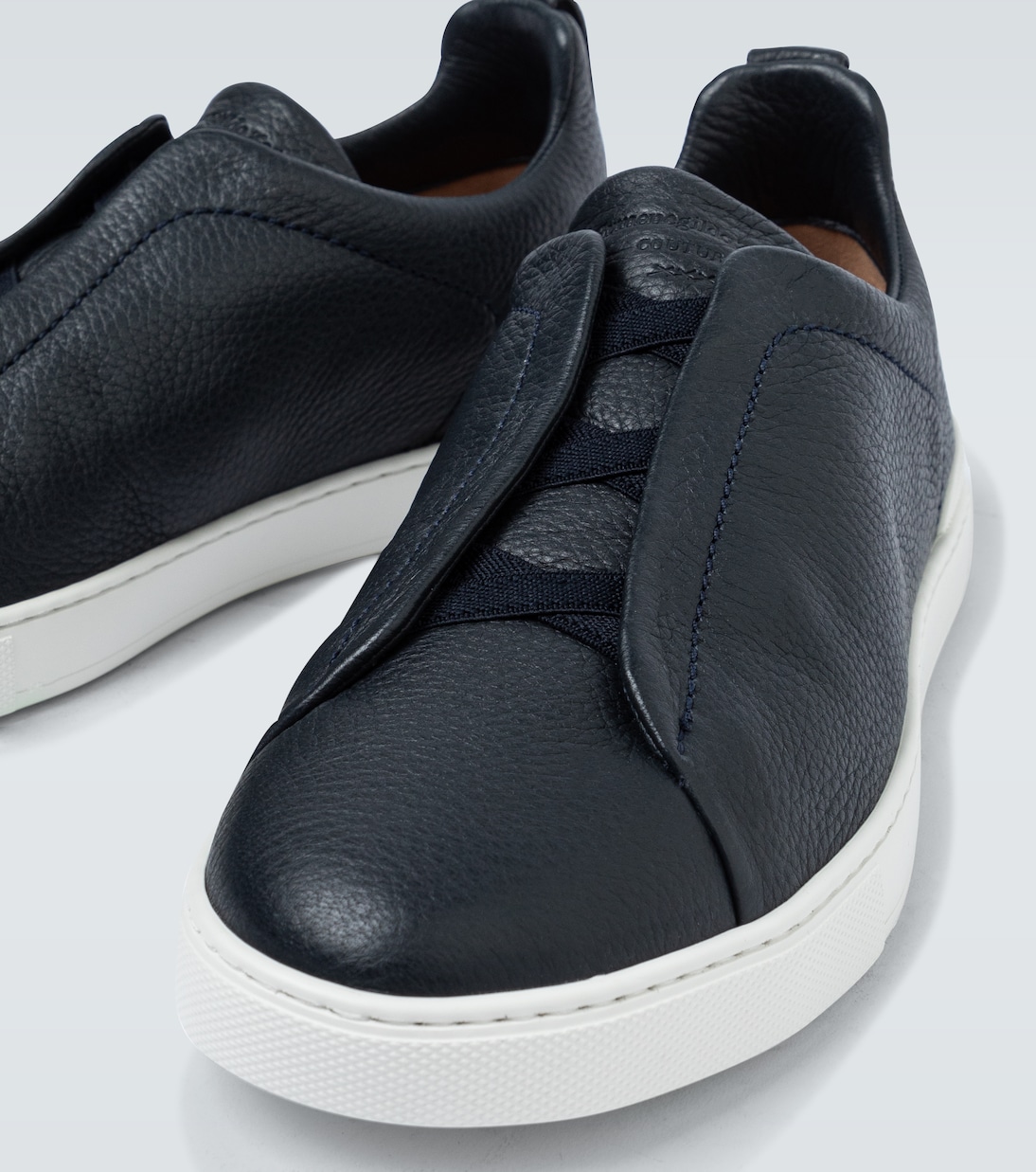 Triple Stitch leather sneakers | Zegna