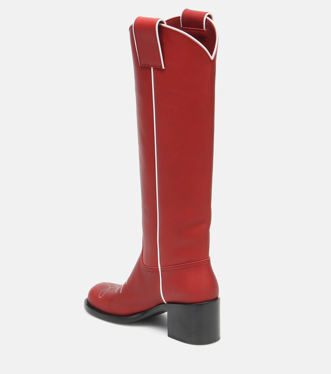 Leather knee-high boots | Miu Miu