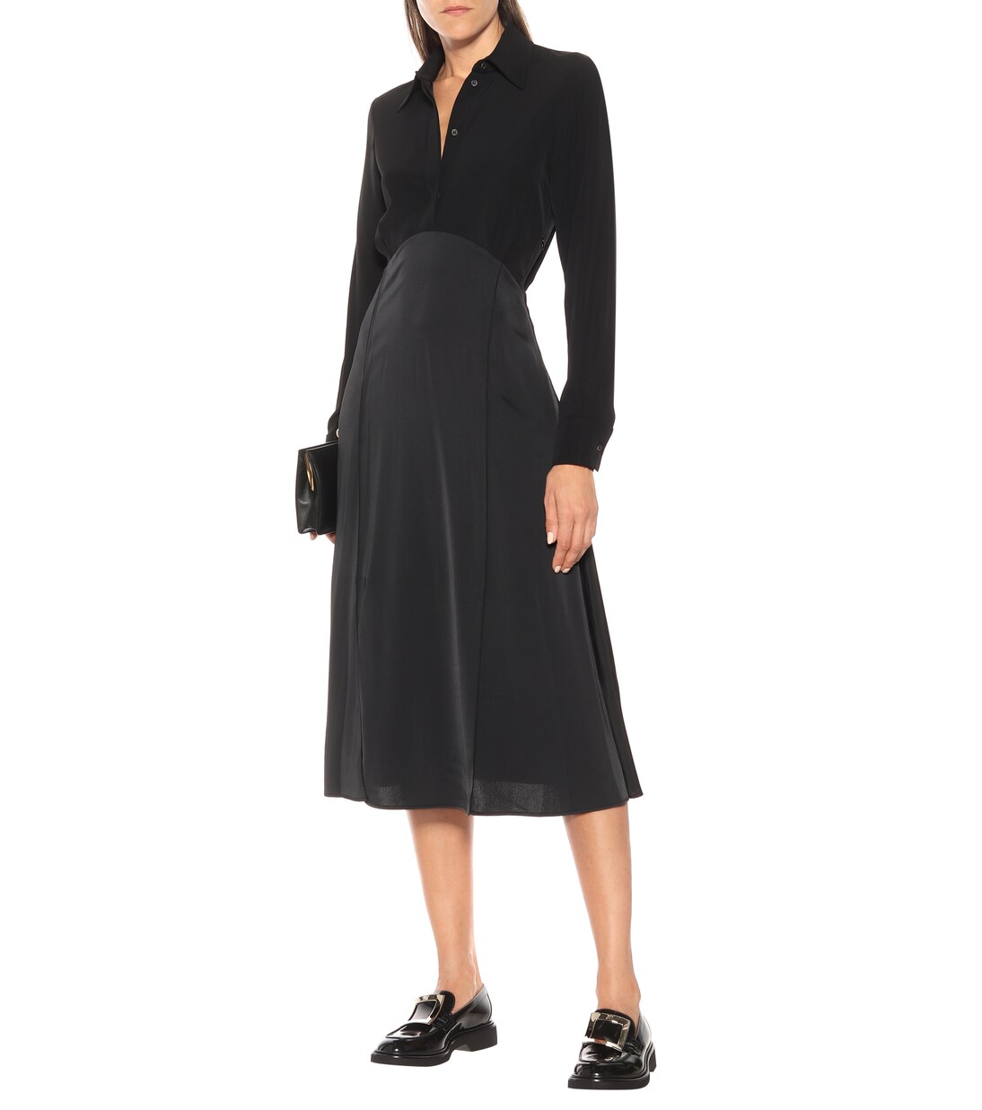 Robe midi en crêpe | Victoria Victoria Beckham
