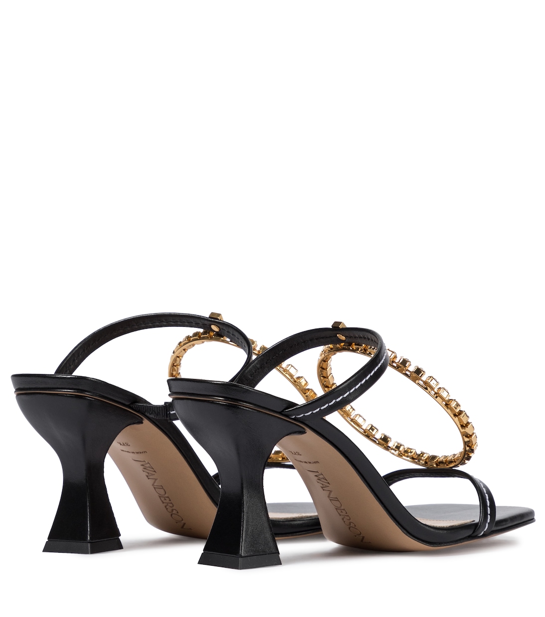 Sandalen aus Leder mit Kristallen | JW Anderson