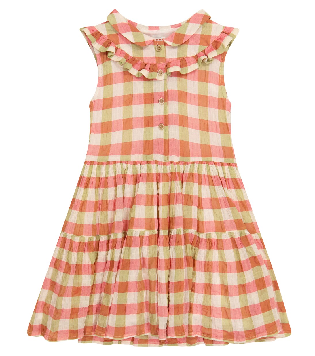 Nelly checked stretch-cotton dress | Morley