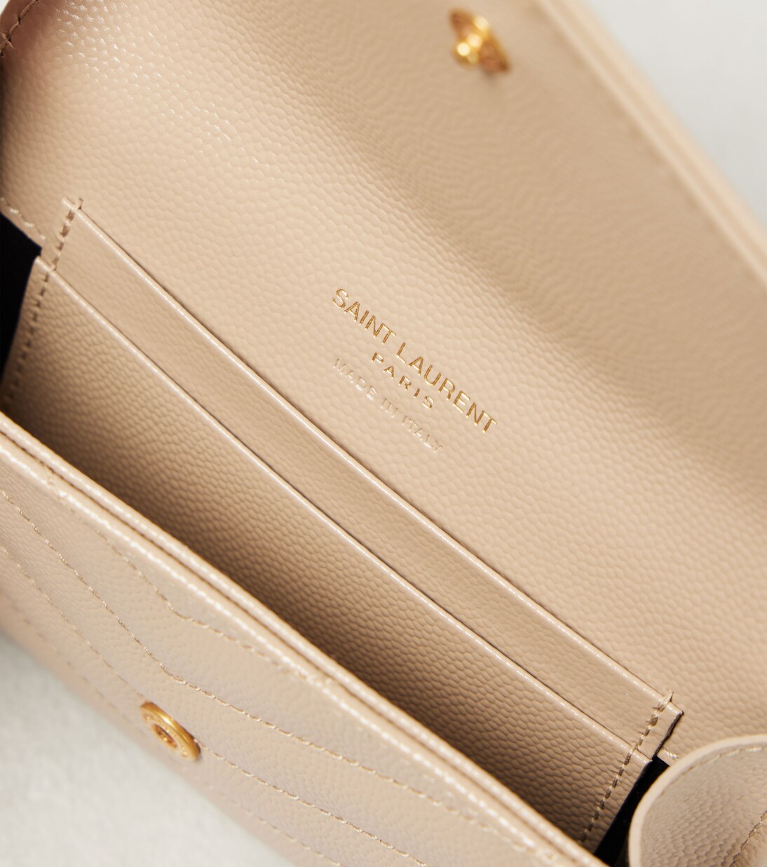 Monogram Small leather wallet | Saint Laurent